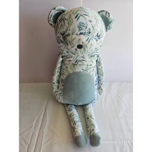 GooseWaddle Botanical Leaf Print Plush Teddy Bear Stuffed Animal Kids Toy